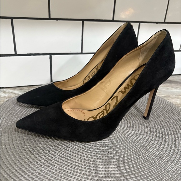 SAM EDELMAN Hazel Pump Black Suede Size 9 - Picture 4 of 13